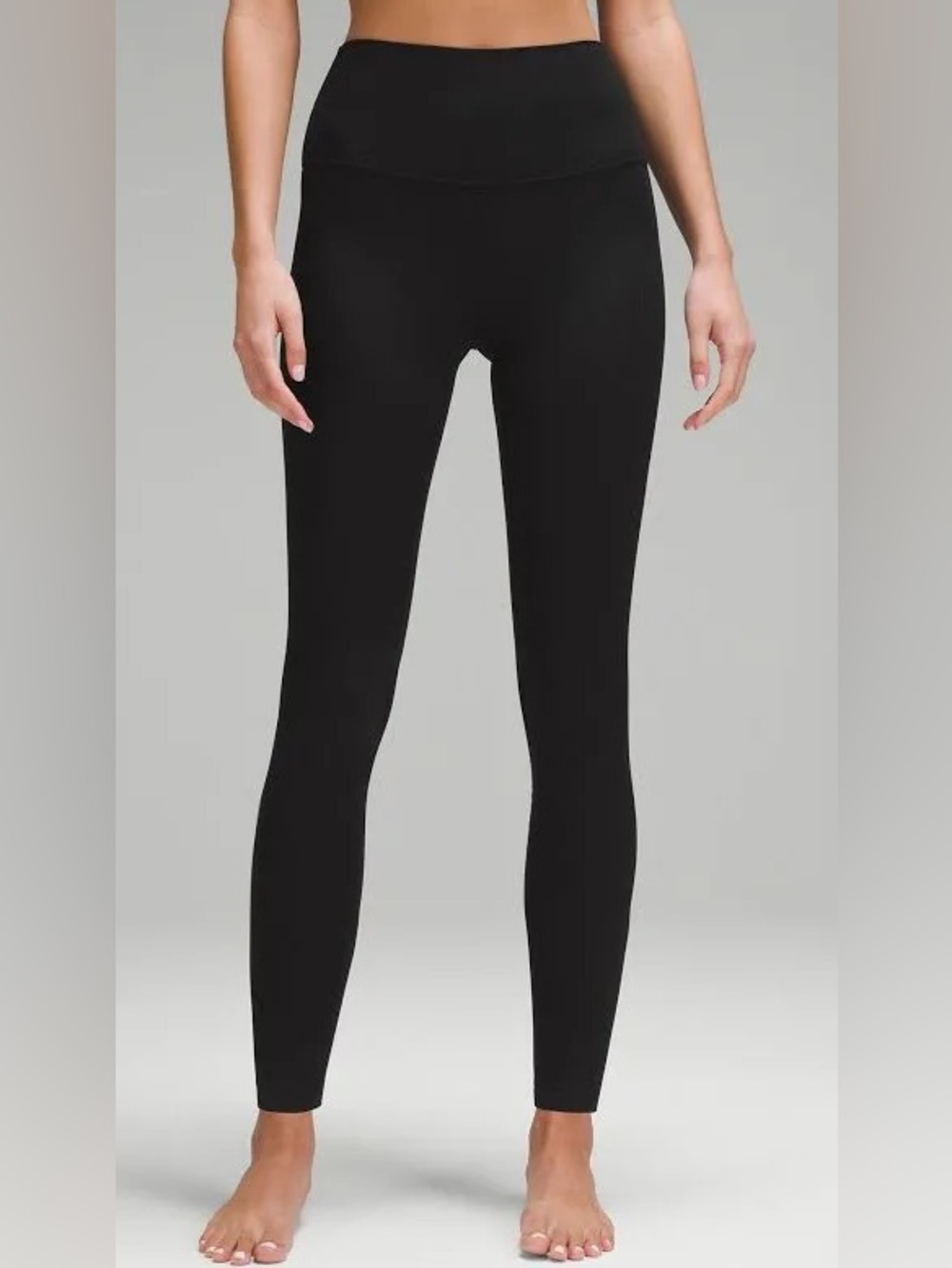 2 x Lululemon Align Black High-Rise Leggings full length and cropped size 4